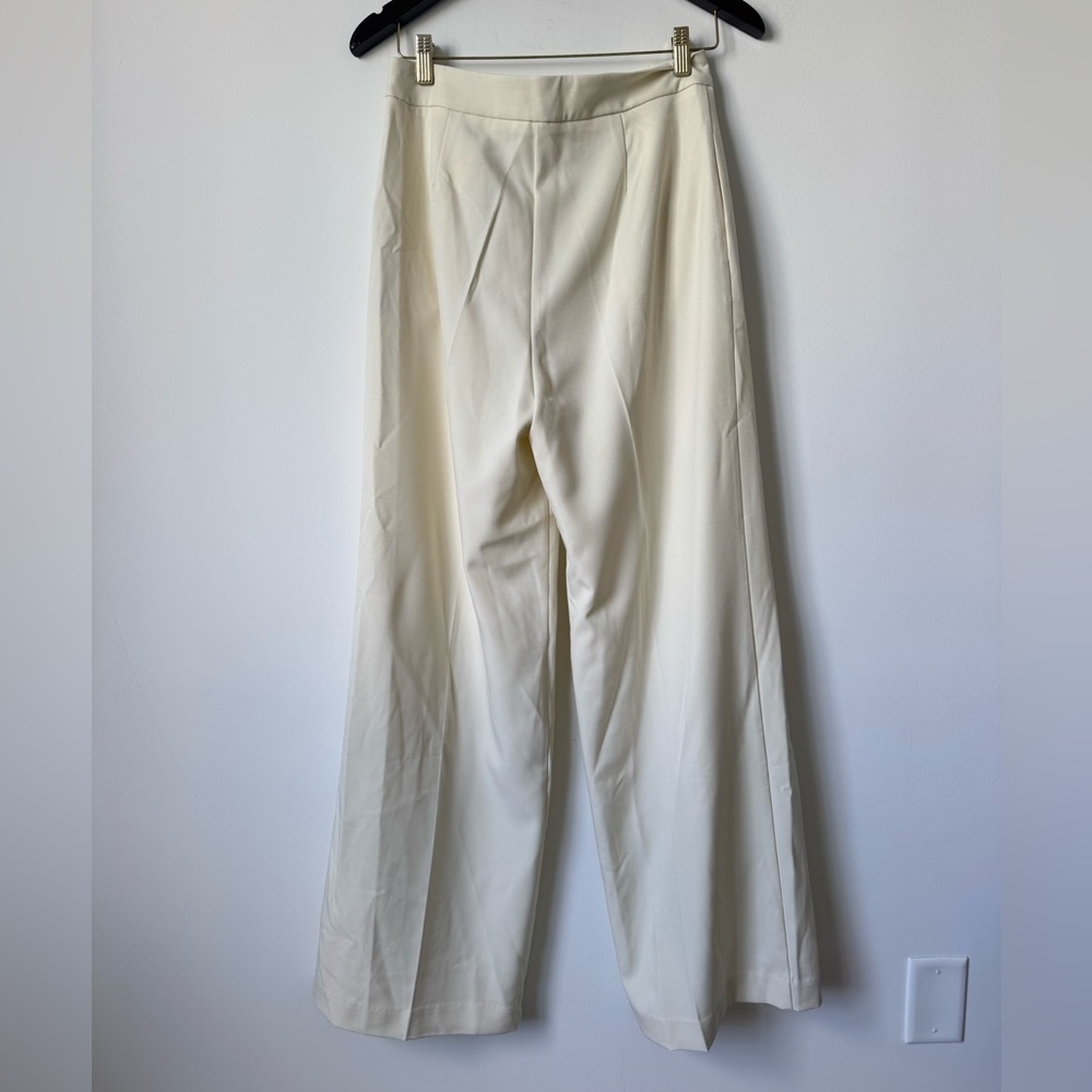 Commense Cream Pleated Trousers - Size M - Picture 9 of 10